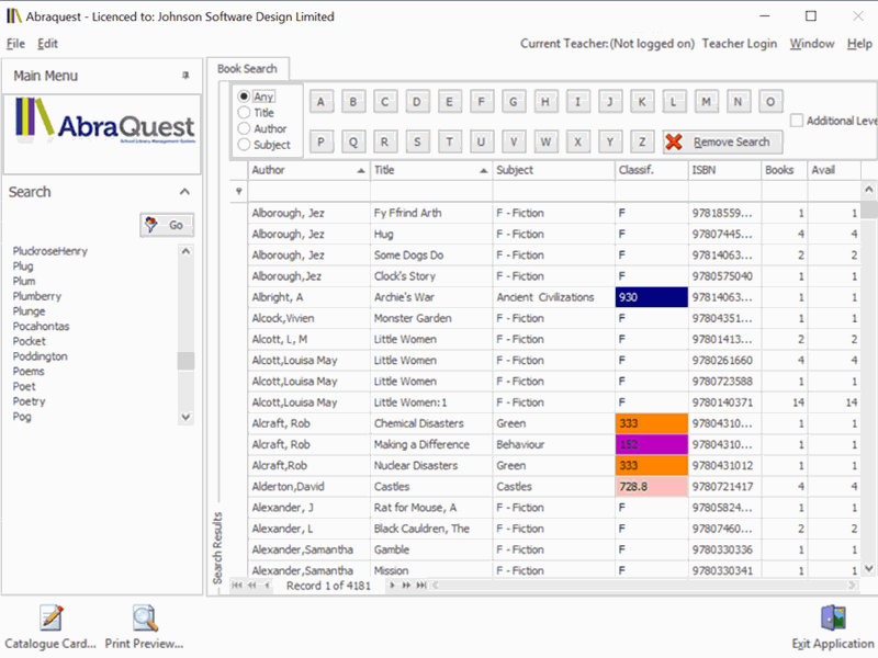 Abraquest Book Search