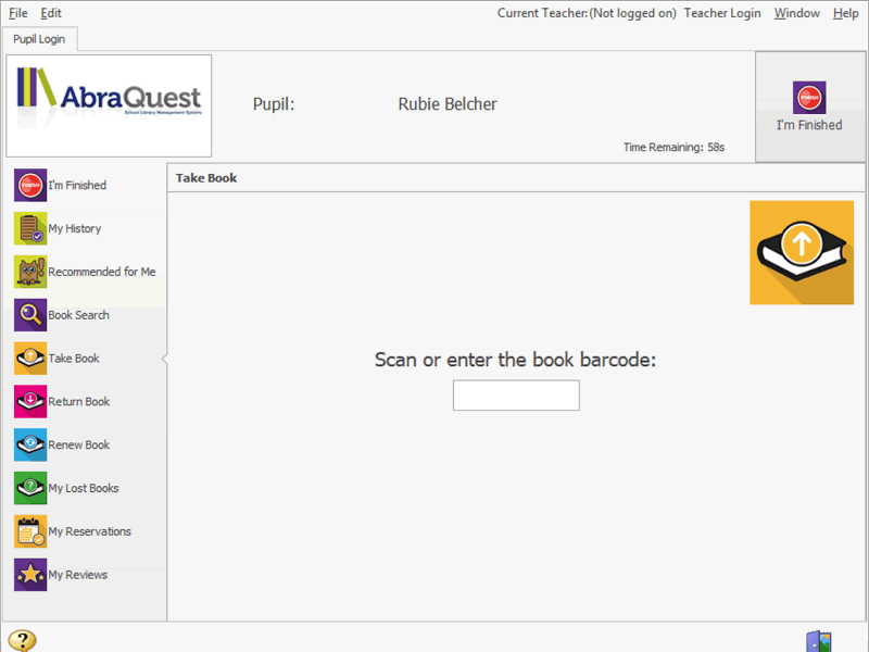 Screen shot of Unattended Issues/Returns