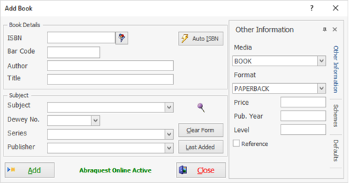 Abraquest Add Books