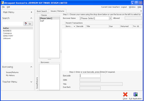 Abraquest Issues/Returns
