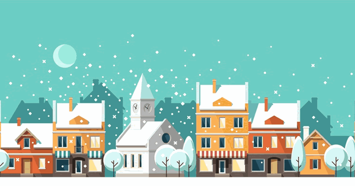 Christmas scene graphic